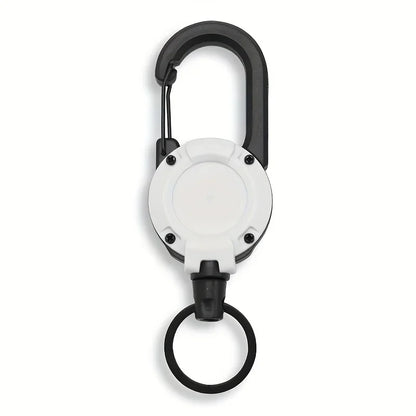 1/2/4pcs Extendable Retractable Holders Keychain Badge Reels Heavy Duty Clip With Carabiner Key Chain For Men Outdoor Bags Beauty Fashion