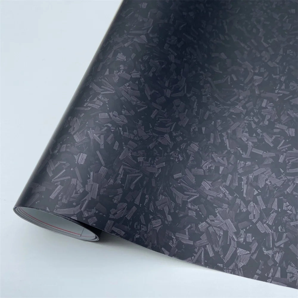 Black Forged Carbon Fiber Vinyl Wrap Cosmic Hex Carbon Car Wrapping Film For Interior & Exterior Vehicle Motorcycle Beauty World Shop