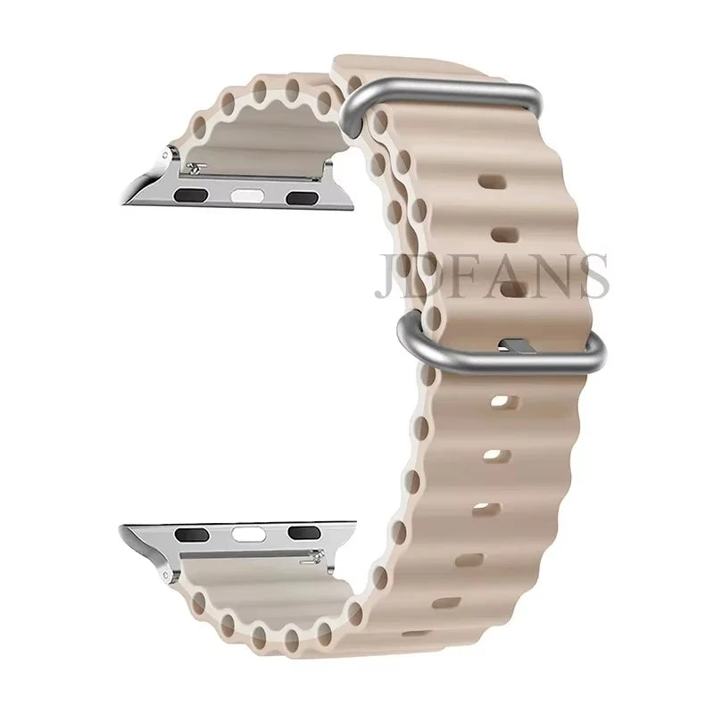 Strap For Apple watch ultra band 49mm 44mm 45mm 41mm 40mm 38mm 44 45 mm 1:1 Original Ocean belt iWatch series 9 10 8 7 se bands Beauty World Shop
