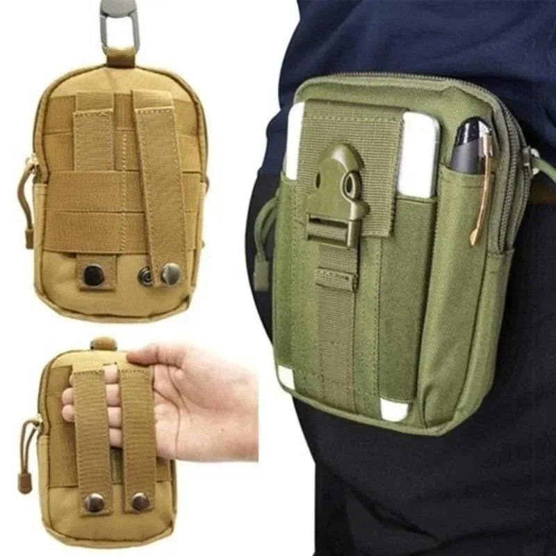 Mobile Phone Case Pouch Waist Bag Waterproof Nylon Multifunction Casual Men Waist Pack Male Small Bag Beauty World Shop