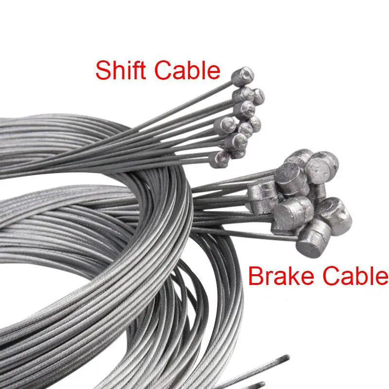10/5/3/1PC 2M MTB Bicycle Brake Line Bicycle Speed Line Fixed Gear Shifter Gear Brake Cable Set Core Inner Wire MTB Road Bike Beauty World Shop