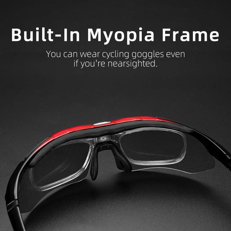 ROCKBROS Cycling Polarized glasses Bike Outdoor Sports Sunglasses MTB Road PC Goggles Eyewear Glasses 5/3 Lens Bicycle Accessory Beauty World Shop