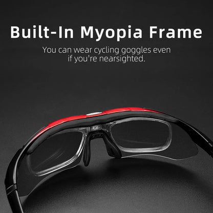 ROCKBROS Cycling Polarized glasses Bike Outdoor Sports Sunglasses MTB Road PC Goggles Eyewear Glasses 5/3 Lens Bicycle Accessory Beauty World Shop