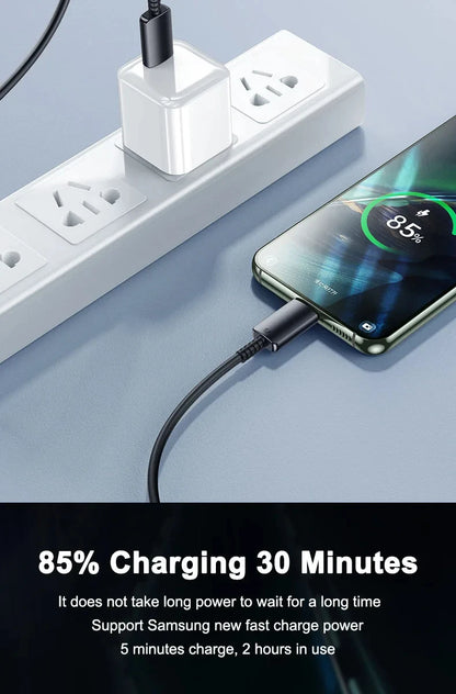 2PCS PD 45W USB C Cable For Samsung Galaxy S20 S21 S22 S23 Ultra Note 10 5G 20 A53 A54 Super Fast Charging USB Type C Data Cable Beauty World Shop