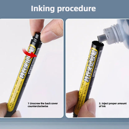 45mm Waterproof Deep Hole Marker Pens Long Nib Head Carpenter Pen Black/Blue/Red Ink for Multi-Purpose Woodworking Hand Tools Beauty World Shop