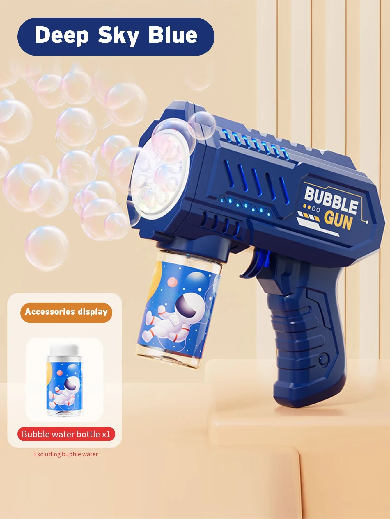 Fully Automatic Bubble Gun Rocket Bubbles Machine Automatic Blower with Bubble Liquid Toy for Kids Beach Outdoor Bubble Gifts Beauty World Shop