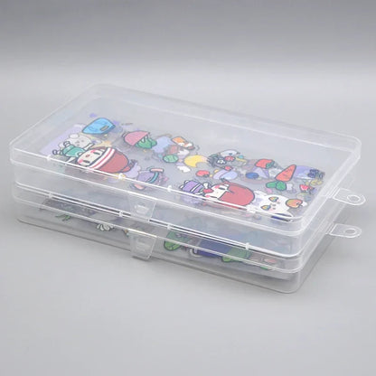 5 pcs Transparent Lockable Box Small Object Storage Box Fishing Gear Accessories Box Plastic Material Beauty Trend Shop