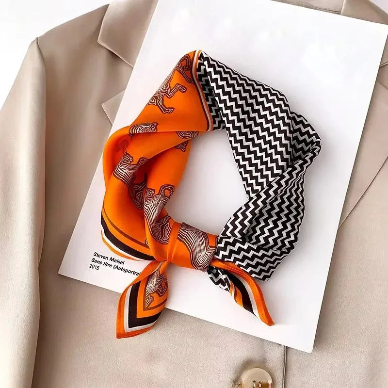 Scarf 100% Silk Bandana Women Square Scarves Wrap Kerchief Spring Fashion Luxury High Quality Headband Hijab Shawls 2026 Beauty World Shop