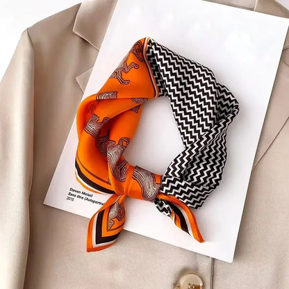Scarf 100% Silk Bandana Women Square Scarves Wrap Kerchief Spring Fashion Luxury High Quality Headband Hijab Shawls 2026 Beauty World Shop