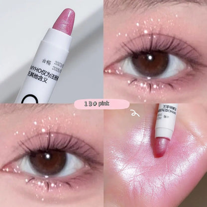 Lying Silkworm Pen Monochrome Brightening Highlight with Flash Eye Shadow Pen Beauty World Shop