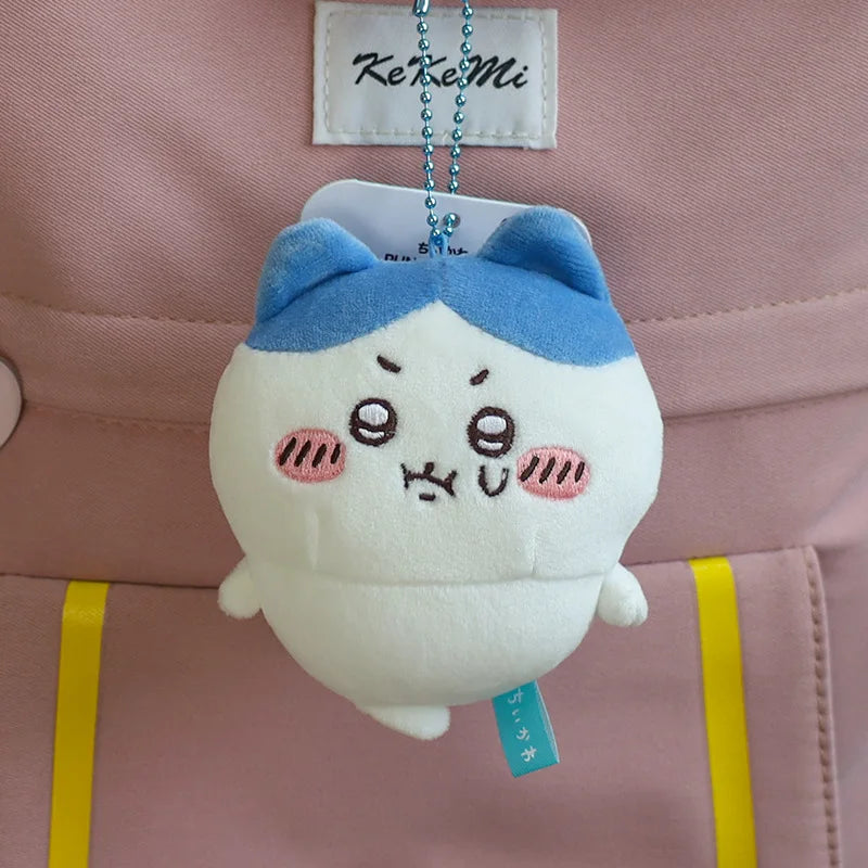 NEW 11CM Kawaii Chikawas Hachiware Usagi Angry Pun Series Plush Keychain Pendant Soft Stuffed Cartoon Plush Doll Toy Bag Pendant Beauty World Shop