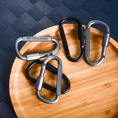 4-6PCS Carabiner Set For Key Camping Survival EDC Outdoor Keychain Clip  Alloy Aluminum Tactical Caribiner Hook Karabiners Beauty World Shop