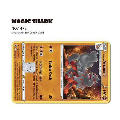 2025 New Pokemons Charizard Blastoise Bulbasaur Eevee Metwo Sticker Film Skin Cover for Credit Debit Card Beauty World Shop