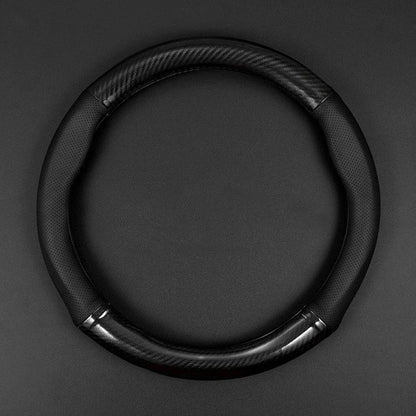 Universal Car Steering Wheel Cover Carbon Fiber Leather Three-dimensional Anti Slip, Timple And Fashionable Car Accessories Beauty World Shop