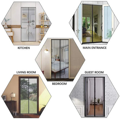 Anti-mosquito Curtain Mosquito Netss for Window Fly Screen Automatic Closing Door Household Ventilation Curtains Magnetic Net Beauty World Shop