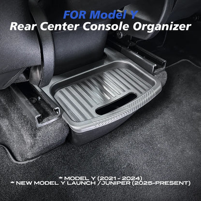 Rear Seat Storage Box for Tesla New Model Y 2025-2020 Launch Juniper Organizer Bins Backseat Trash Can Garbage Bag Tray Beauty World Shop