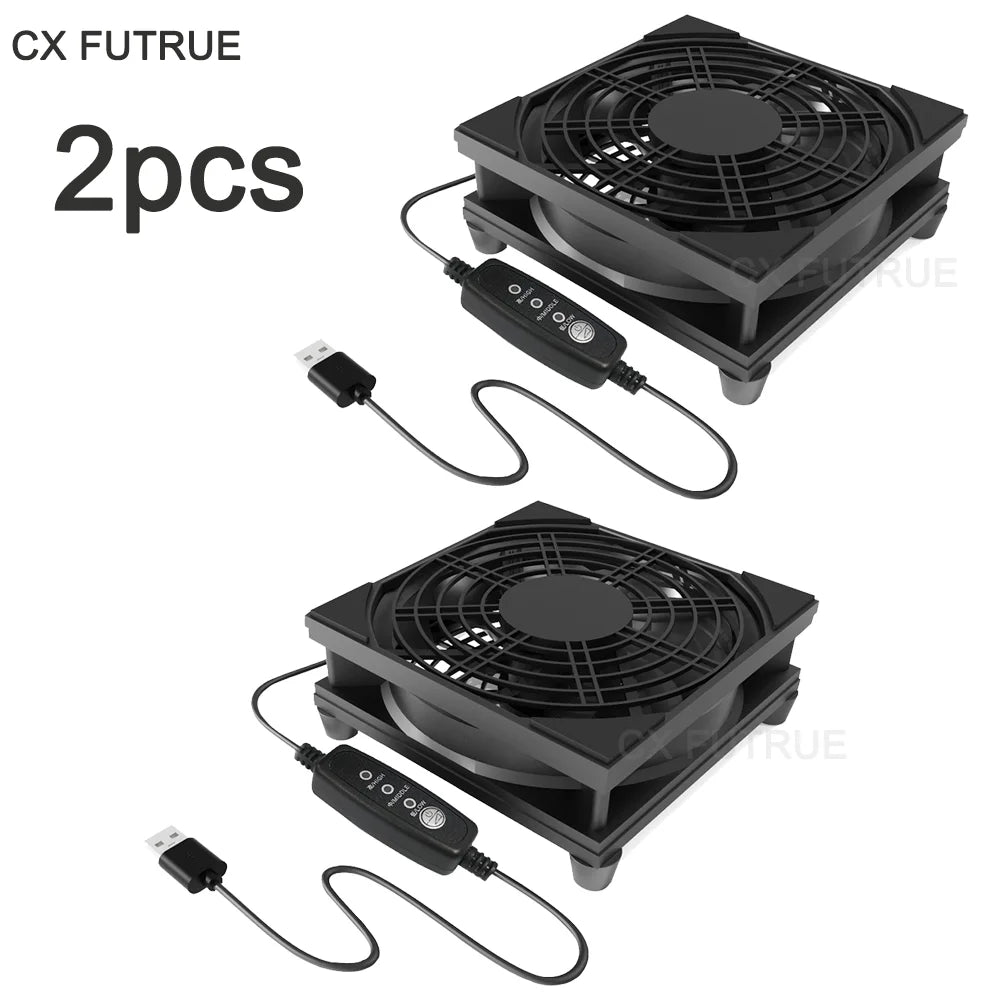 5V USB router cooling fan, with three-speed adjustable function. Style is suitable for cooling various devices. Beauty World Shop
