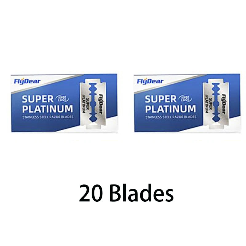 Stainless steel double-sided shaver, men's shaver, sharp blade replaceable, old-fashioned shaver,suitable for hair removal Beauty World Shop
