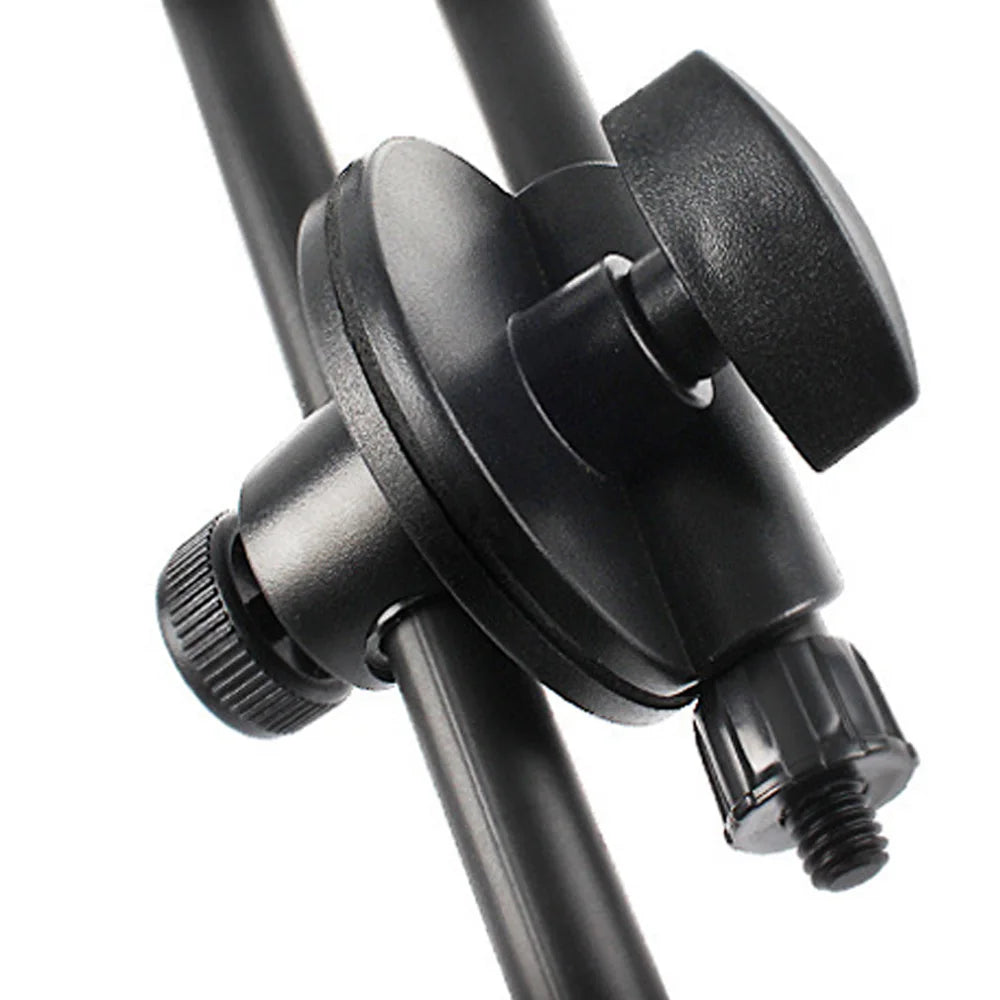 Tripod Microphone Stand Boom Mic Stand with 2 Mic Clip Holder Collapsible Adjustable Mic Bracket Beauty World Shop