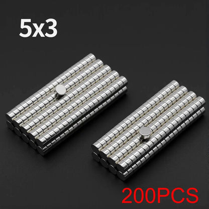 Powerful Neodymium Magnet N35 NdfeB Permanent Magnetic imanes Round Super Strong Fridge Magnets DIY 2/4/5/6/8/10x2/3mm Beauty World Shop