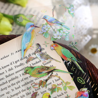 3pcs Kawaii Feather Dragonfly Bird Jellyfish Decorative Stickers Pack Scrapbooking Material Label Diary Phone Journal Planner Beauty World Shop
