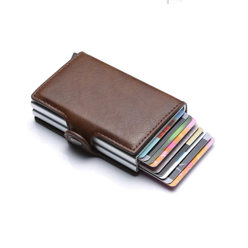Anti Rfid Carbon Fiber Credit Card Holder Mens 14 Bank Cardholder Case Wallet Metal Minimalist Wallet Money Bag Male Purses Beauty World Shop