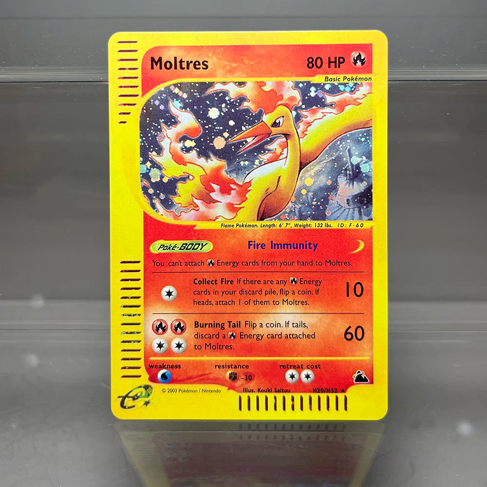 PKM Cards Charizard Steelix Celebi Single Foil Cards Magneton Gengar Classic Game Collection Cards PTCG Proxy Cards Beauty World Shop