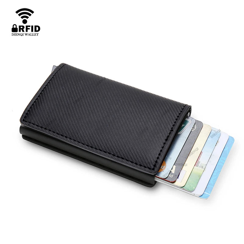 Anti Thief Rfid Credit Card Holder Smart Minimalist Wallet Pocket Men Women Slim Cardholder Bank Cash Creditcard Case Bag Purse Beauty World Shop