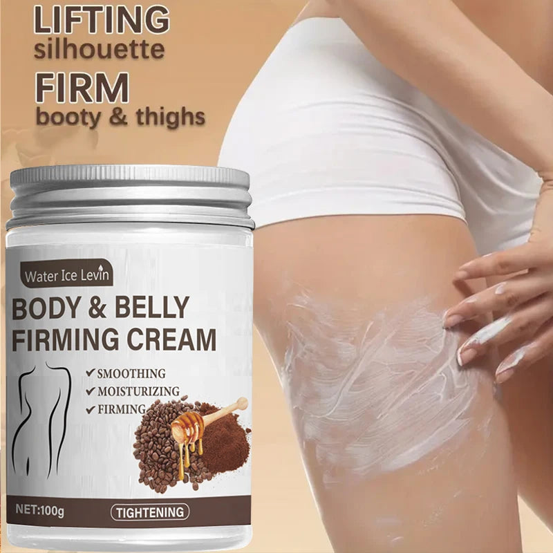 Caffeine Collagen Firming Cream - 100g Contains Caffeine and Coconut Oil, Rich in Vitamin E, Unscented, Tightens and Lifts the Abdomen, Thighs, Buttocks, Arms, All Skin Types, Hypoallergenic, Whitening Effect Beauty World Shop