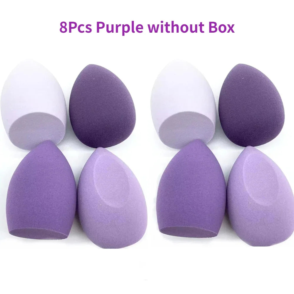 4/8pcs Makeup Sponge Blender Beauty Egg Cosmetic Puff Soft Foundation Sponges Powder Puff Women Make Up Accessories Beauty Tools Beauty World Shop