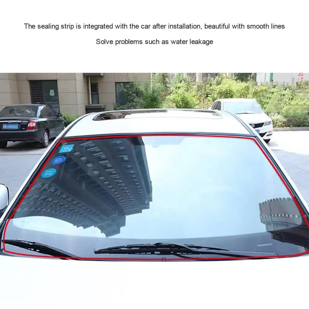 Car Seals Edge Sealing Strips Rubber Auto Roof Windshield Car Sealant Protector Strip Window Seals Noise Insulation Soundproof Beauty World Shop
