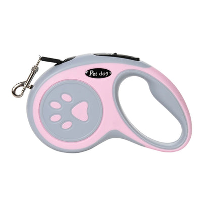 3m 5m Dog Paw Design Leash For Small Medium Large Dogs Outdoor Walking Puppy Strong Retractable Nylon Rope Yorkies Pet Supplies