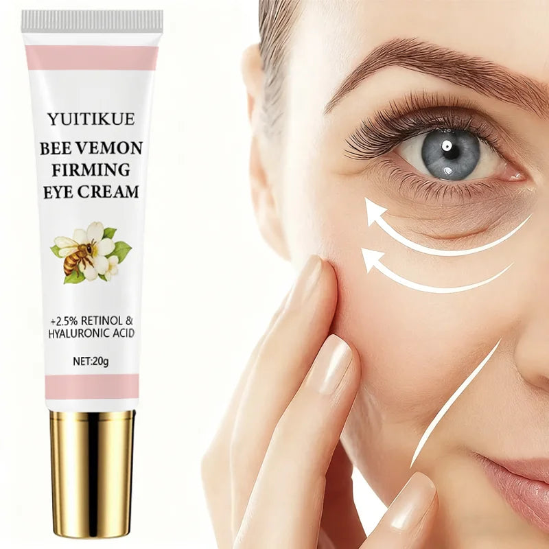 Bee Venom Firming Eye Cream 20g - with 2.5% Retinol & Hyaluronic Acid, Moisturizing & Lifting, Massage for Moist Eye Skin Beauty World Shop