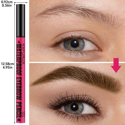 3-color Waterproof eyebrow pen, microblading eyebrow pencil with 4 split head, natural looking brows eye makeup cosmetics gifts Beauty Trend Shop