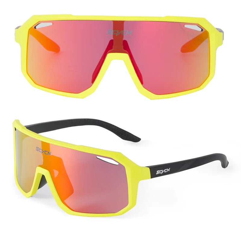 SCVCN New Cycling Glasses Bike Sunglasses Men UV400 Eyewear Outdoor Sports MTB Goggles Bicycle Women Riding Hiking Sunglasses Beauty World Shop