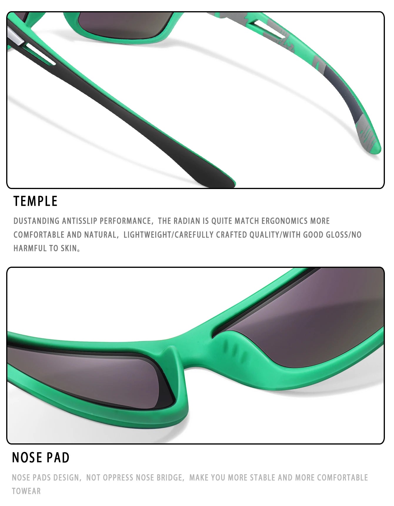 Men's Polarized Fishing Sunglasses Men Women Cycling Driving Hiking Sun Glasses Anti-glare UV400 Eyewear TAC Lens 1 PC Beauty World Shop