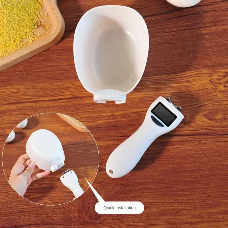 Pet Food Measuring Scoop Electronic Dog Cat Food Measuring Cup Digital Spoon Scale Kitchen Food Scale with LED Display Beauty World Shop