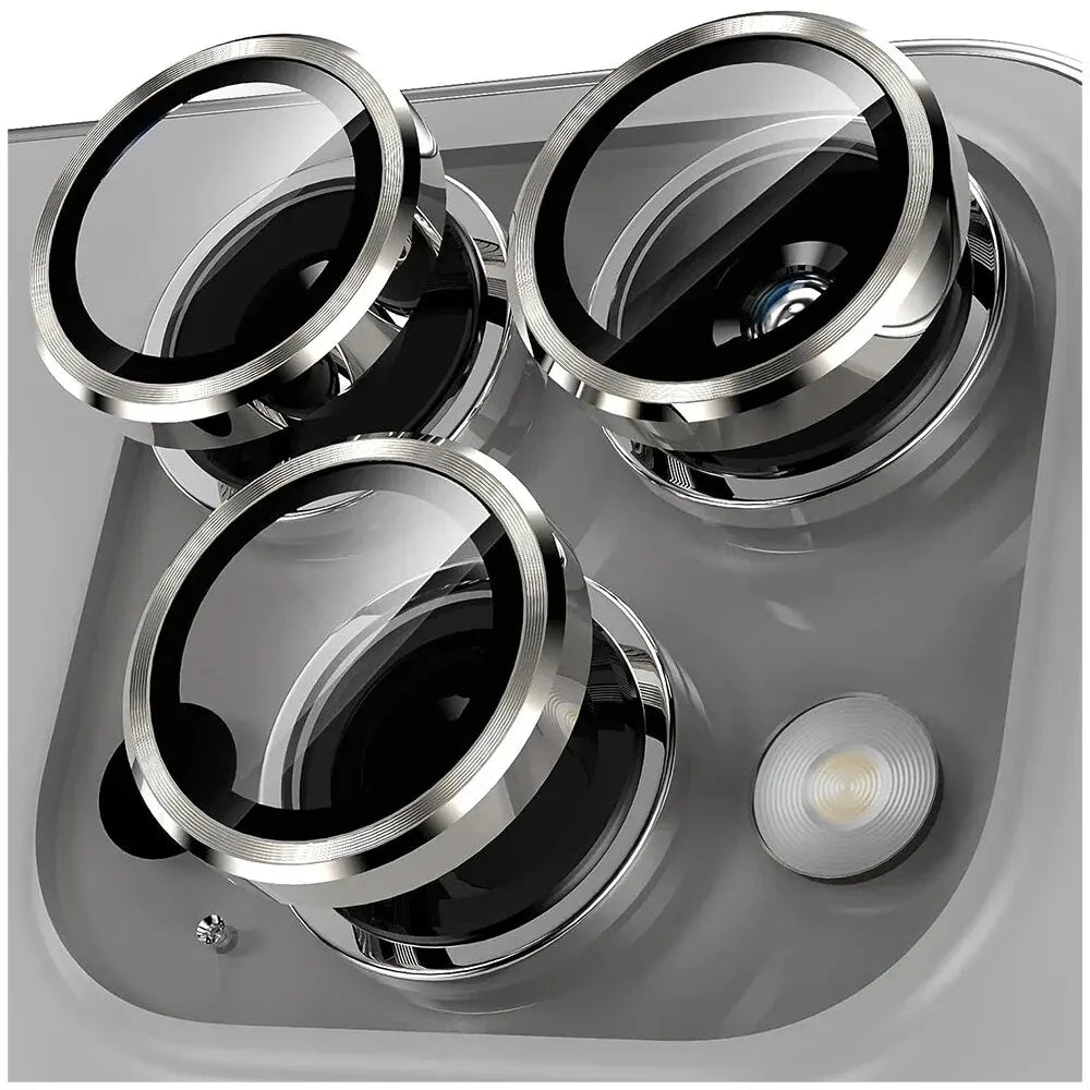 3-2pcs Metal Ring Camera Lens Protector for iPhone 12/13/14/15 pro Max 13 Mini 15 pro Max - Glass Lens Protection Beauty World Shop