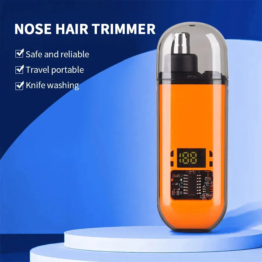 2 In 1 Electric Portable Ear And Nose Hair Trimmer Clipper 2024 Professional Painless Portable Eyebrow For Men Beauty World Shop