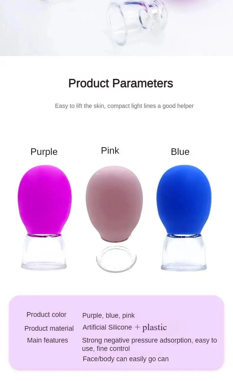 Silicone Cupping Massage Cup For Body Face Neck Eye Massager Vacuum Tank Body Facial Care, Anti-aging Beauty Tool Beauty World Shop