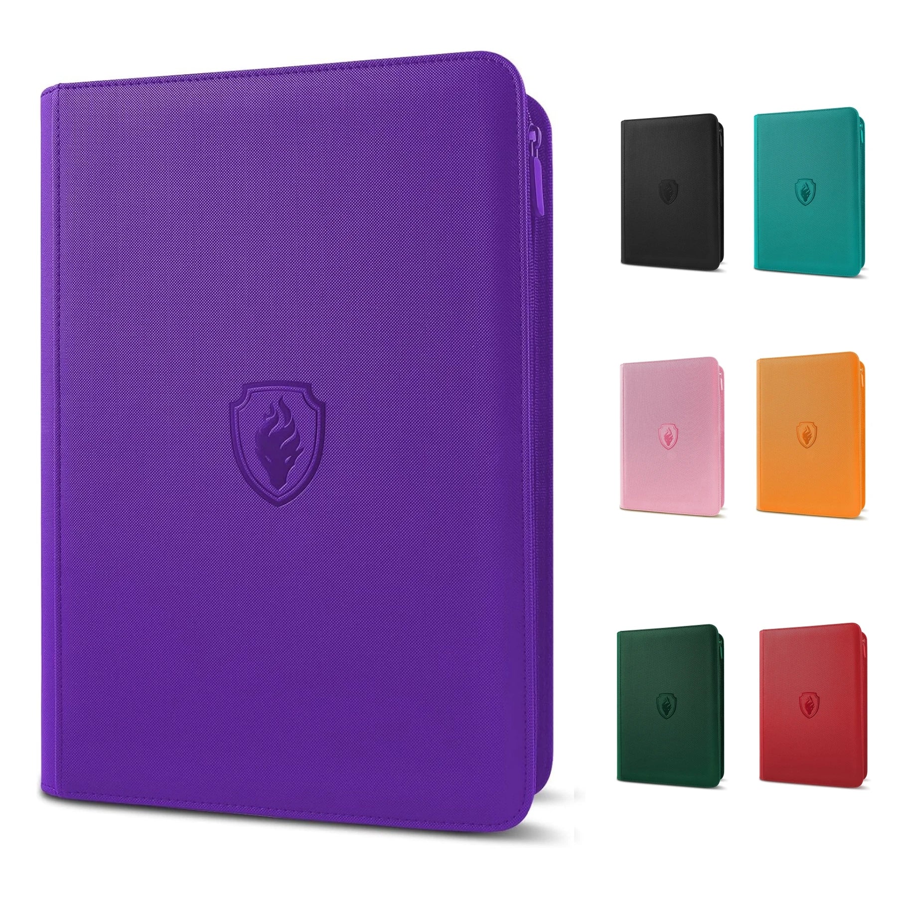 9 Pocket Zipper Card Binder, 360 Trading Card Holder Book, Premium PU Cover Zip Binder for Cards, Durable Side Loading Card Beauty World Shop