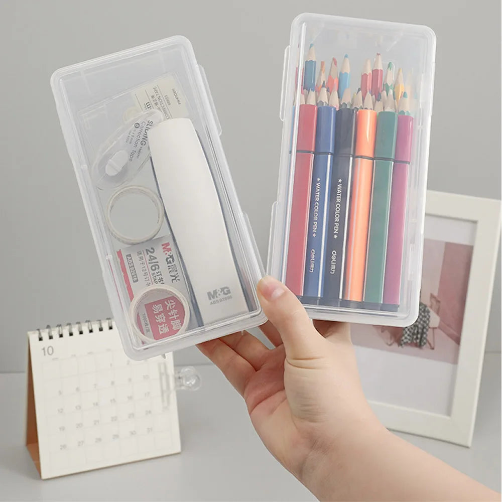 LOLEDE Pencil Cases Useful School Supplies Kawaii Stationery Organizer Bag Astethic Holster DIY Office Pen Box Kits Sacs Pen Box Beauty World Shop