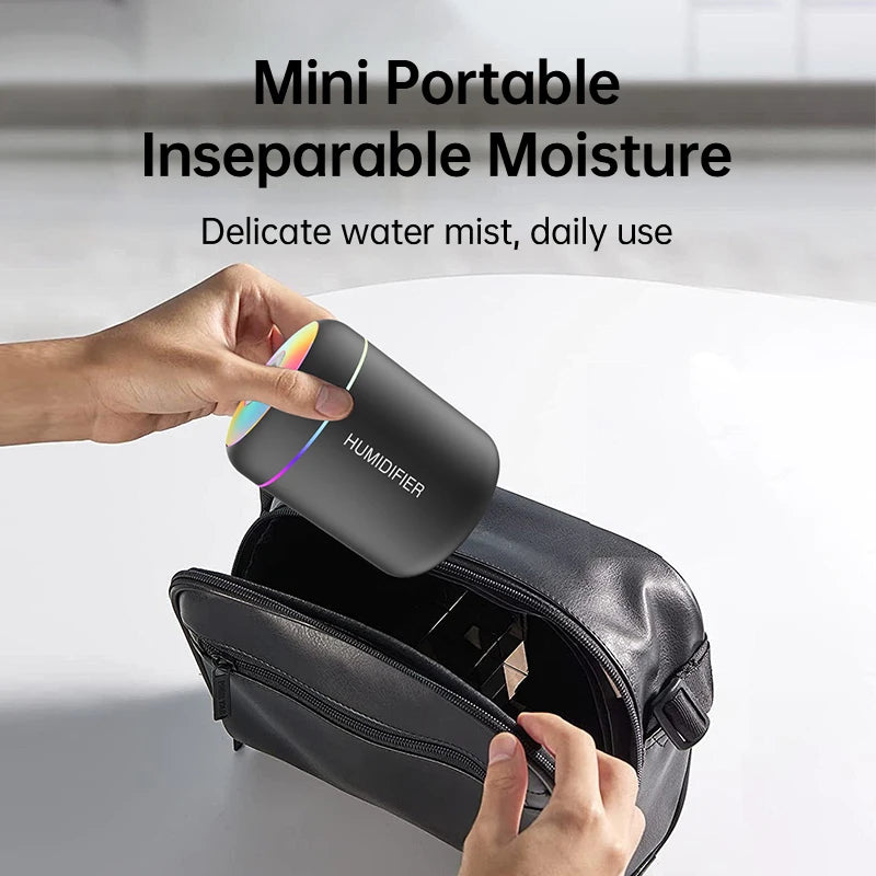 180ML Mini Air Humidifier USB Electric Aroma Diffuser Essential Oil Purifier Aromatherapy Mist Maker Lights For Car Home Bedroom Beauty World Shop