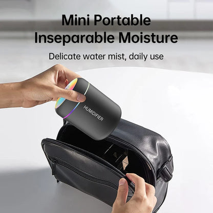 180ML Mini Air Humidifier USB Electric Aroma Diffuser Essential Oil Purifier Aromatherapy Mist Maker Lights For Car Home Bedroom Beauty World Shop