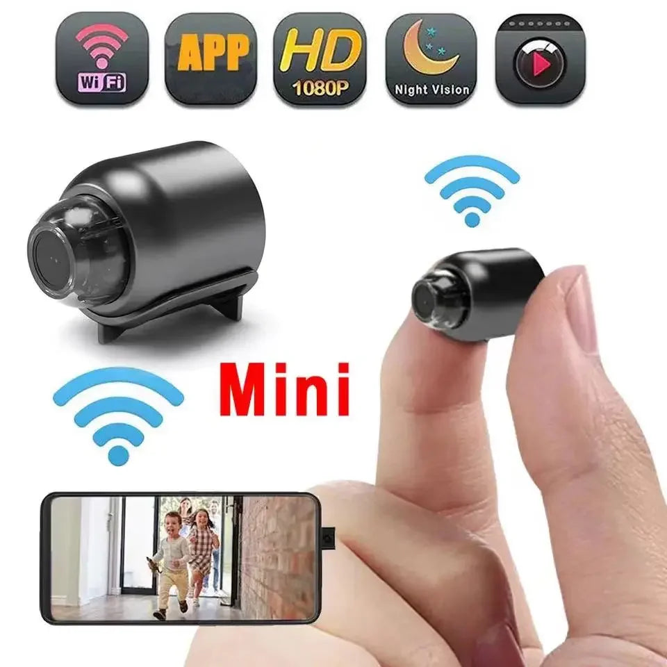 Mini Camera 1080P HD WiFi Wireless HD Night Vision Camera Home X5 Remote Camera Kids Pet Safety Monitoring Beauty Fashion