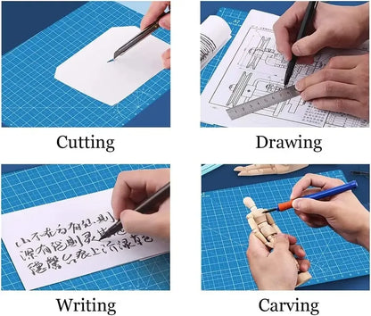A3 A4 A5 PVC Cutting Mat Workbench Patchwork Cut Pad Sewing Manual DIY Knife Engraving Leather Cutting Board Side Underlay Beauty World Shop