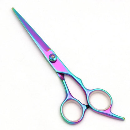 Hairdressing Scissors Japan Stainless Hair Scissors Purple Hair Cutting Scissors Barber Shop Thinning Shears Set Comb C1001 Beauty World Shop