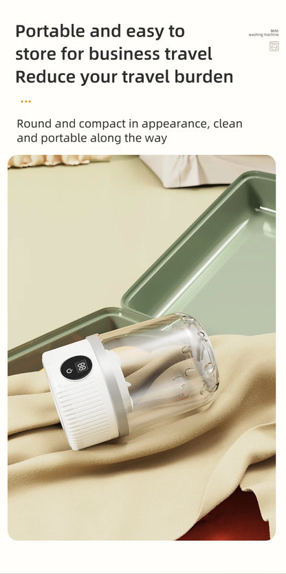 Mini Household Electric Washing Cup Underwear Socks Small Wireless Charging Washing Machine Pet clothes washing machine Beauty World Shop