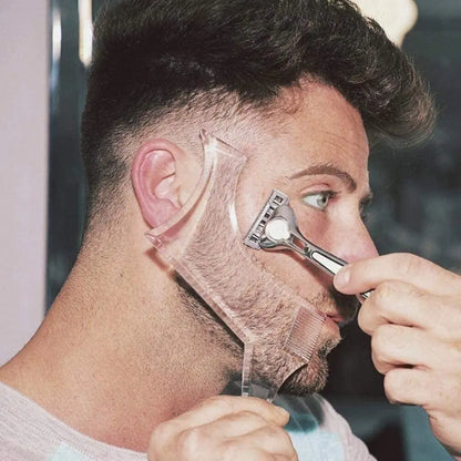 Beard Styling Comb Limpar Barba Régua Dos Homens Cuidados Pente Costeletas Barba Guarnição Contorno Ferramenta Beauty World Shop