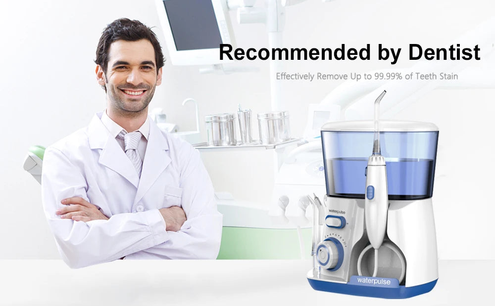 Oral Irrigator Dental Water Flosser for Teeth High Pressure Electric Dental Irrigator Water Flosser Mouth Washing Machine 800ML Beauty World Shop